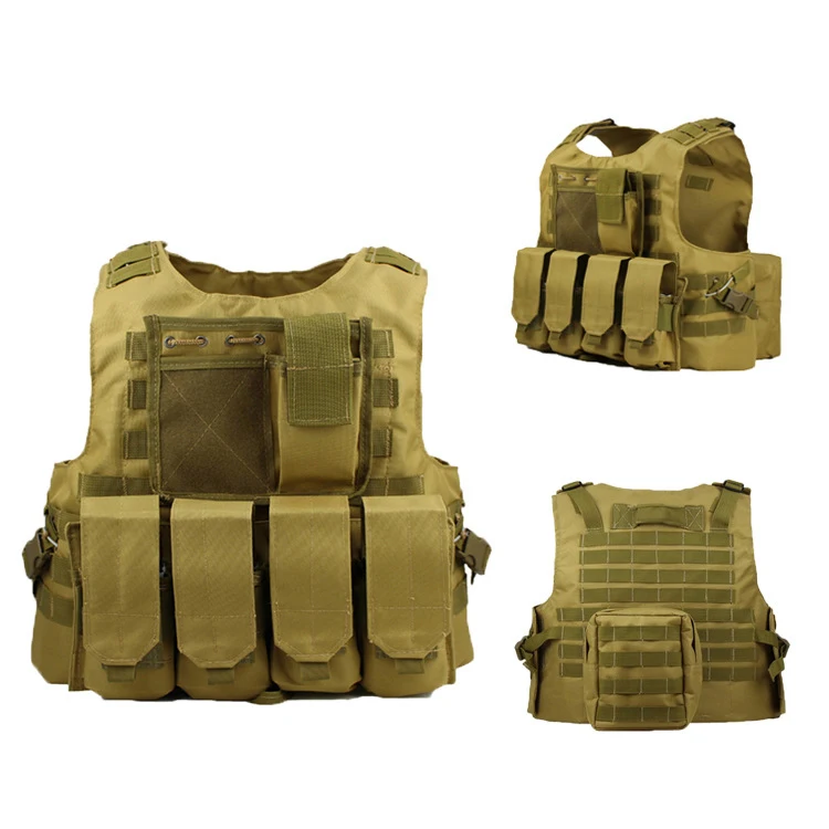 Olive Laser Cut Tactical Vest MOLLE Webbing Rig Combat Airsoft Army New 