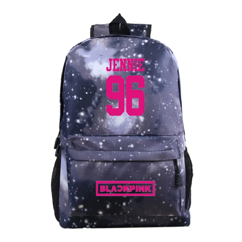 BLACKPINK Lisa школьный рюкзак модный узор Роза обратно в колледж Mochila обратно в школу студентов мальчиков девочек рюкзак