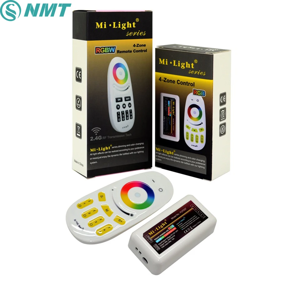 dc12v 24v rgb led controller Mi light remote 3 way channel 2.4Ghz wifi