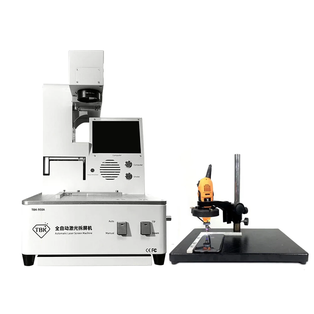 

TBK Laser Engraving Machine + Grinding Machine + Microscope Base Stents Used For iPhone 8P Border Laser Repair Marking Lettering