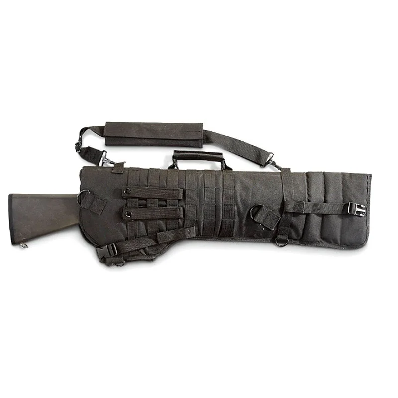 Tactical Black Rifle Scabbard Military Gun Holster Assault Shotgun Carrier Bag 