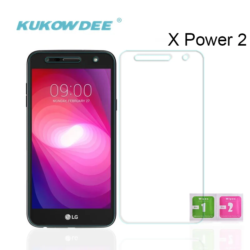 

KUKOWDEE 2 pcs Glass Screen Protector For LG XPower 2 Glass Film For K4 K7 K8 K10 2017 Q6 G6 Stylus 3/K10 pro LV3 LV5 Glass Film