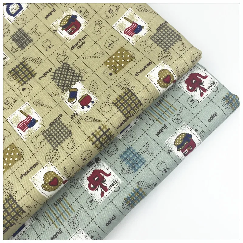 

Afternoon Tea Print Twill Cotton Fabric By Meter Patchwork DIY Handmade Sewing Craft The Cloth Bedding Home Textiles Material