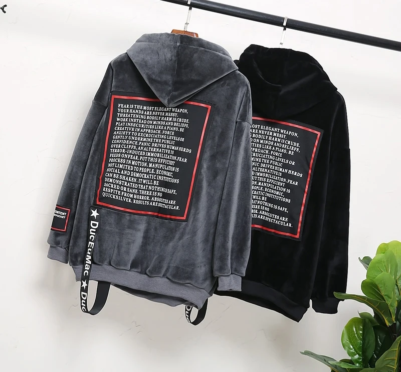 Harajuku Hoodie Street Hip Hop High Fashion Rock   (1)