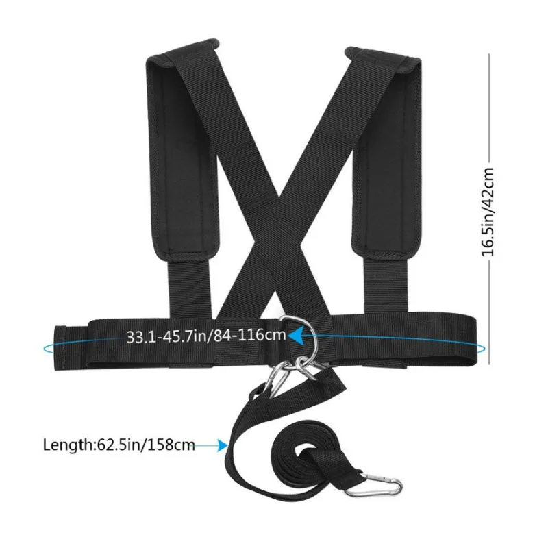 Resistance Bands Workout Shoulder Vest Weight Running Muscle Strength Agility Exercise Back Belts Leg Fitness Gym Speed Training