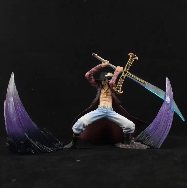 

4pcs/set Anime ONE PIECE Donquixote Doflamingo Bartholemew Kuma Gekko Moria Dracule Mihawk Action Figure PVC Model Toy With Box