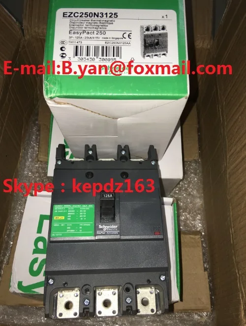 EZC250N 3 P MCCB EZC250N3100 3P-100A EZC250N3125 3P-125A EZC250N3150 3P-150A EZC250N3160 3P-160A