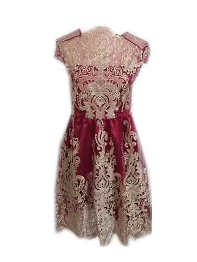 Женское короткое шифоновое платье, кружевное Сетчатое платье с вышивкой, Старинное платье до колен, сексуальное Клубное платье