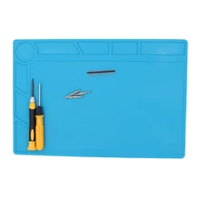 34x23cm Heat-resistant Silicone Pad repair Mat Heat Insulation BGA Soldering Repair Station with 20 cm Scale