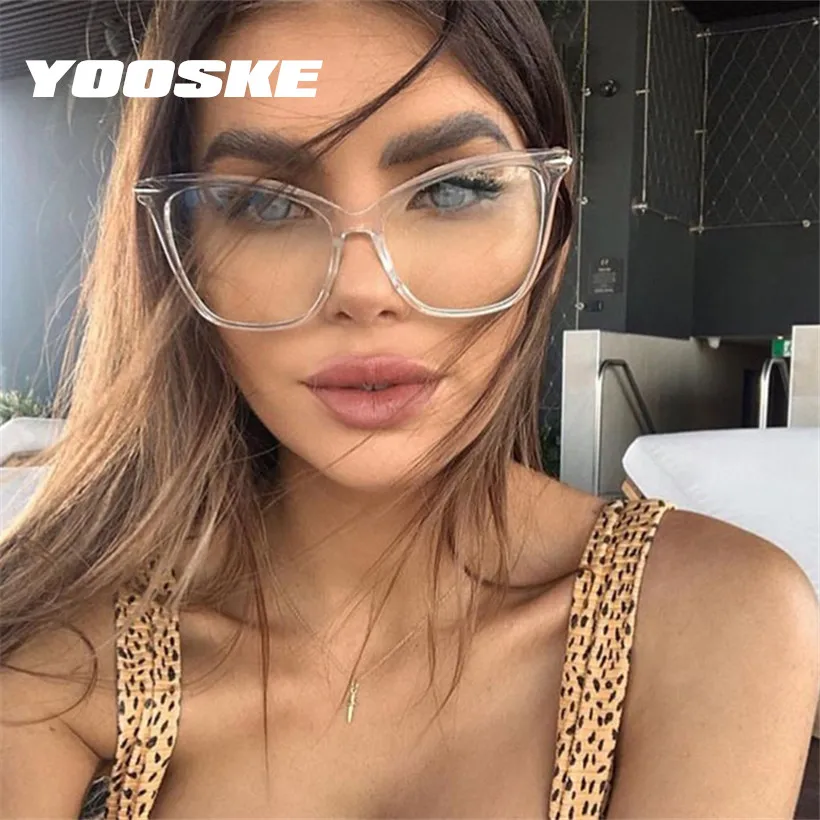 YOOSKE модные оправы для очков кошачий глаз женские оптические близорукости