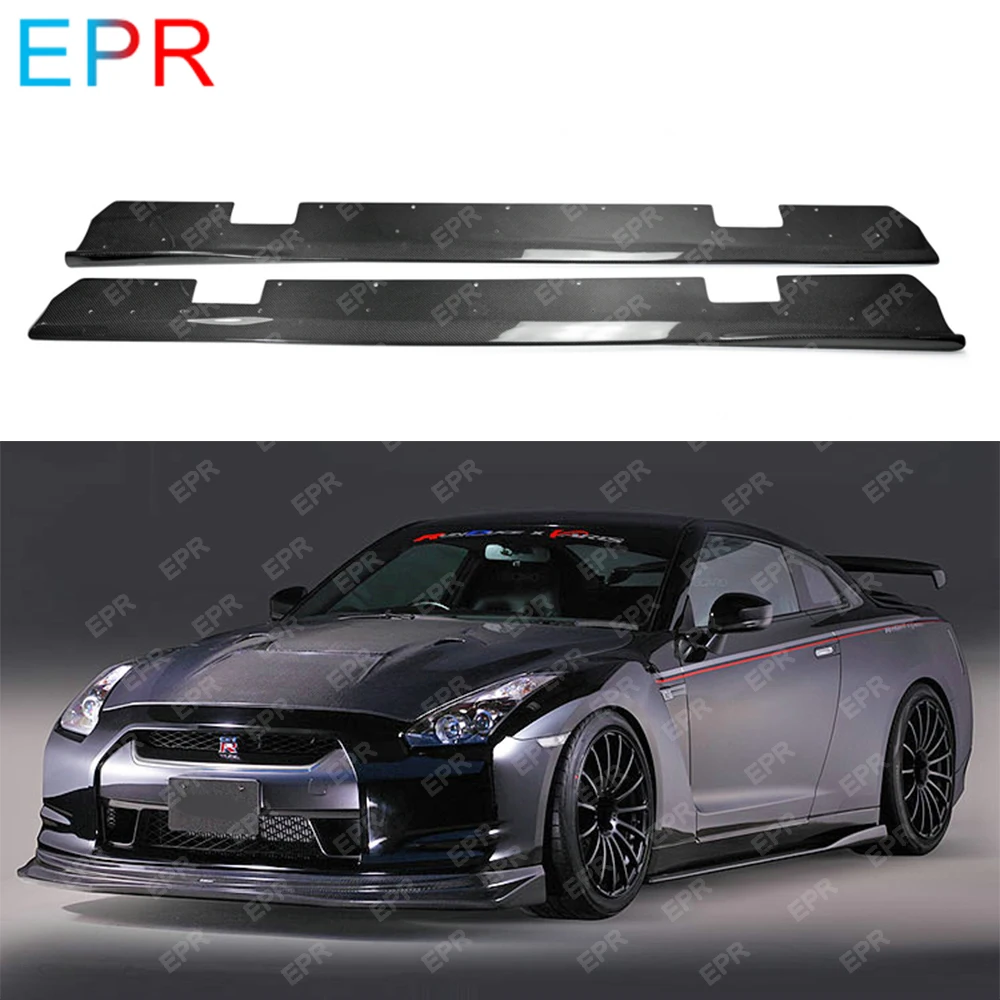 Для Nissan R35 GTR углеродное волокно комплект для кузова тюнинг часть Varis боковая юбка