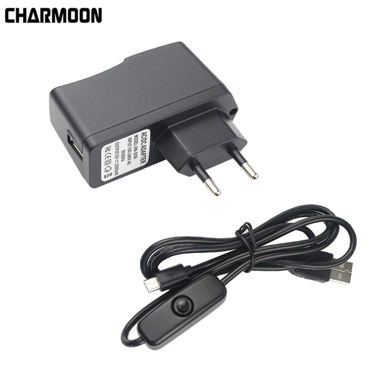 

Raspberry Pi 3 AC Power Supply 5V 2.5A USB Charger Adapter/ ON Off Switch Micro USB Cable For Raspberry Pi 3 Model B B+ Plus