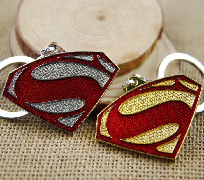 Movie Series Superman Metal Keychain Super Hero Super Man Model Pendant