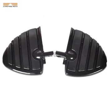 

Black Motorcycle Male Mount Foot Pegs Footrests case for Harley Touring Trike Softail FL FLD