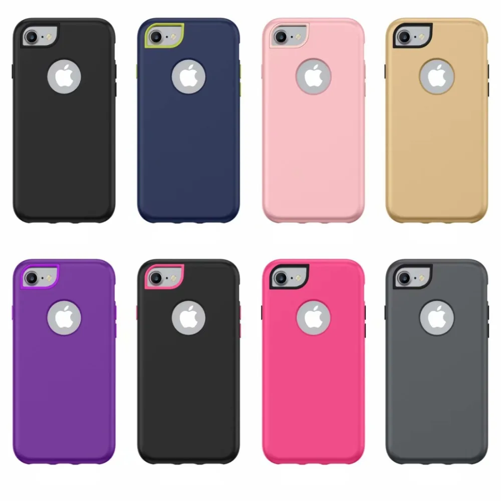

Hybrid 3 in 1 Armor case For iphone 6 6S 7 8+ Super Shockproof Hard PC Bumper Frame Back Soft TPU For iphone X Xs Max Xr Cover