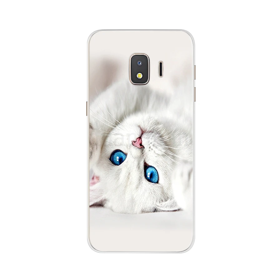 Крутой милый чехол для Samsung Galaxy j2 Core 2018 силиконовый мягкий с животными и цветами
