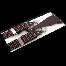 Европейская и американская мода взрослых 4 клип PU мужские подтяжки FY18102902