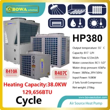 38KW or 130 000BTU cycle type air source heat pump water heater for bathroom please check