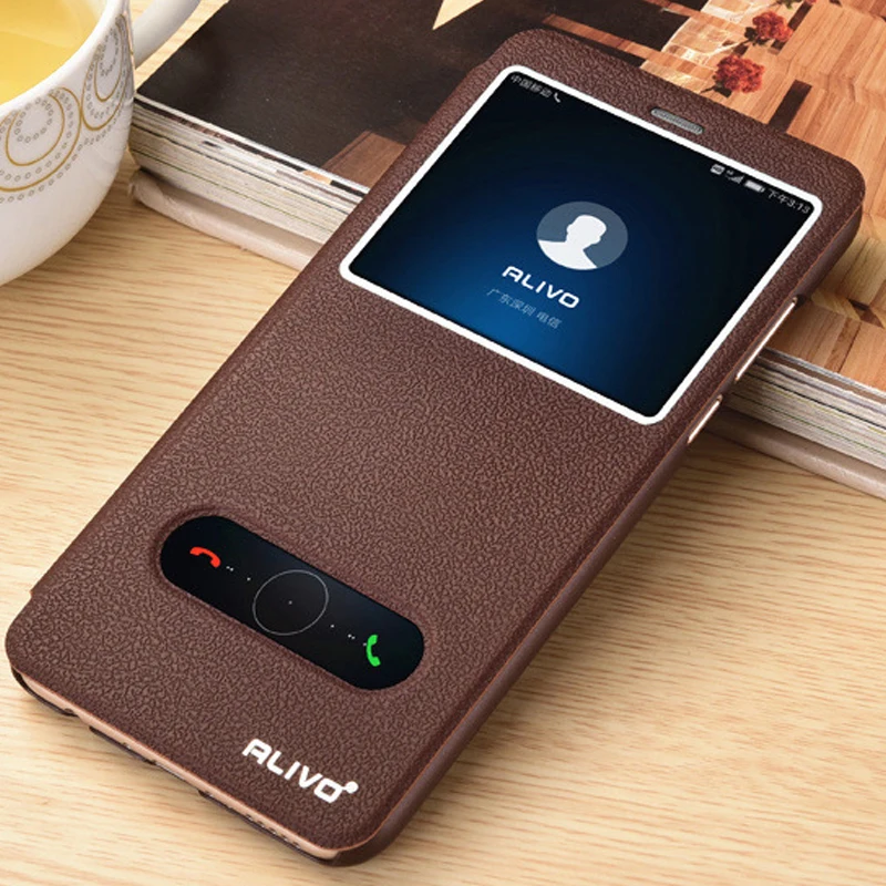 

For Huawei Honor 7C Pro Case 5.99 View Window Flip Stand PC Cover For Huawei Y7 Pro 2018 Case Y7 Prime 2018 Case PU Leather