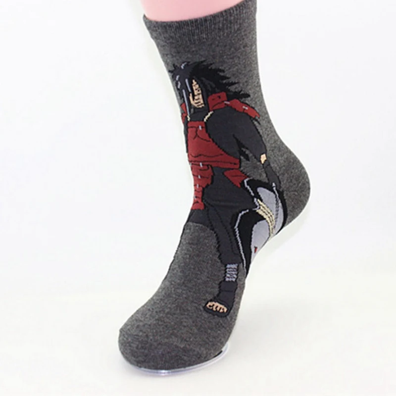 1 пара милых японских аниме Наруто носки Uzumaki Наруто принт хлопок Косплей Аксессуары для носков