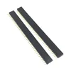 Tête de broche femelle droite simple | 10 pièces 1X40 broche simple rangée connecteur de bande de lancement 2.54MM 140 40p 40PIN 40 broches pour PCB arduino ► Photo 2/2