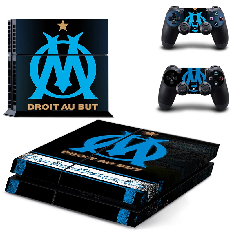 

Olympique de Marseille droit au but PS4 SKin Sticker For Sony PlayStation 4 Console and Controllers for Dualshock 4 Skin Sticker