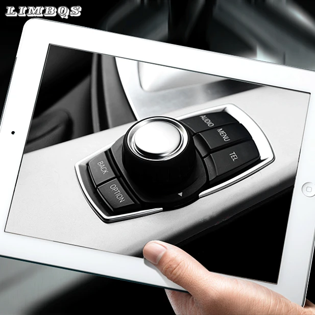 

iDrive Interior Multimedia Button Cover For BMW 1 2 3 4 5 6 7 Series GT F30 F10 F15 F34 F07 X1 X3 X4 X5 X6 E90 92 Z4 F16 F25 E84
