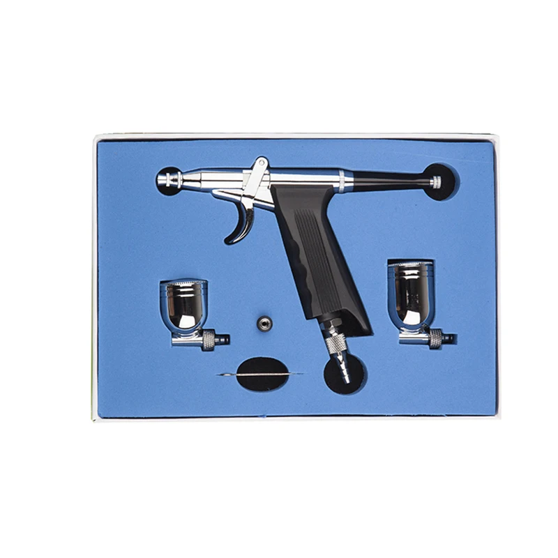 

Dual Action Airbrush Spray Gun Air Compressor Kit Art Painting Tattoo Manicure Craft Cake Spray Model Air Brush Nail Tool Set