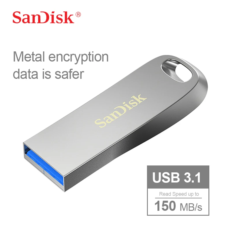 Sandisk 100 Original Genuine Metal Encryption Flash Drive Usb 3.1 32gb