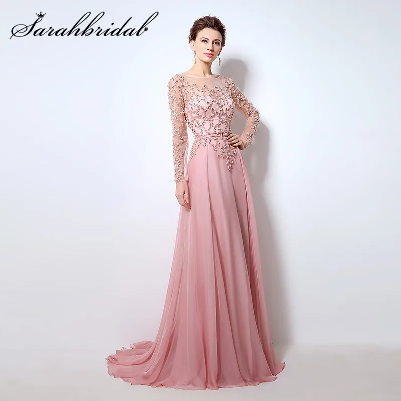 Formal evening gowns with long sleeves pictures