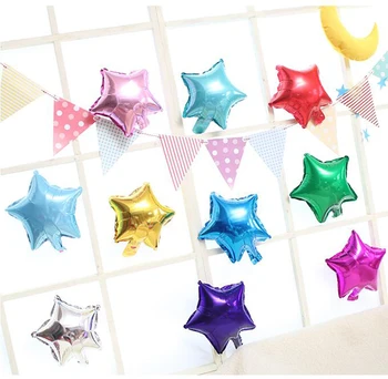 

20pcs 10inch Foil Heart Star Balloons For Birthday Party Decorations Adults Kids Baby Shower Golobos Party Wedding Decorations