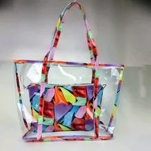 REAL PHOTO 2015 new arrival design High quality candy color handbag waterproof beach bags