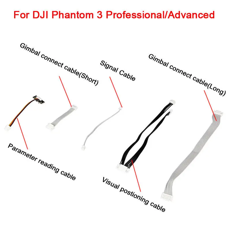 FPV-Cable-Set-for-DJI-Phantom-3-Advanced-Professional-Gimbal-Connect-Cable-Signal-Connect-Cable-PTZ