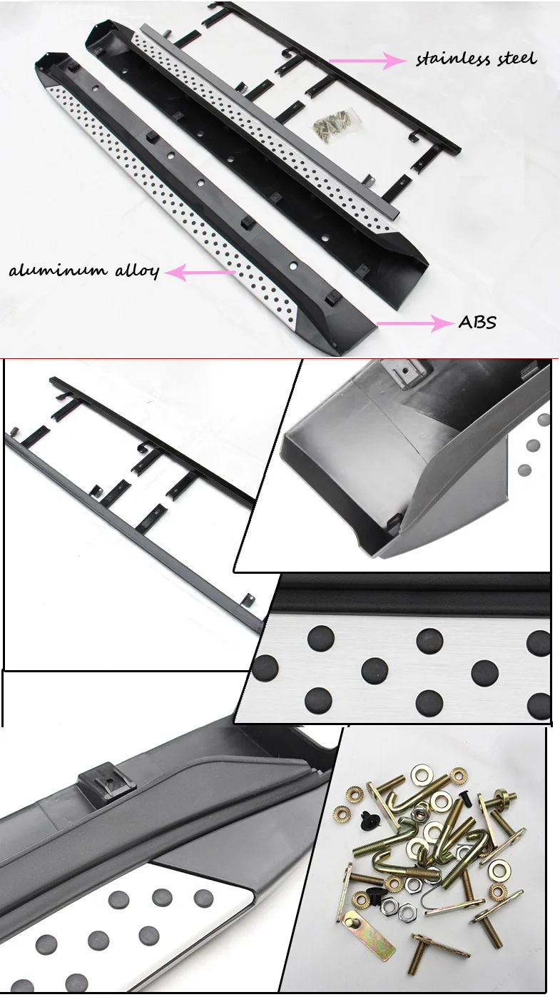 Горячие ходовые боковые ступеньки для Mitsubishi RVR ASX 2011-, "BM" горячая модель, гарантия качества, может выдержать 4 человека