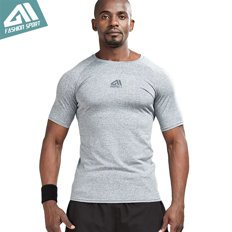 

Aimpact Athletic Compression T-shirts for Men Bodybuilding Gym Workout Running Sport Body Shaper Quick-dry Tights tShirts AM1051