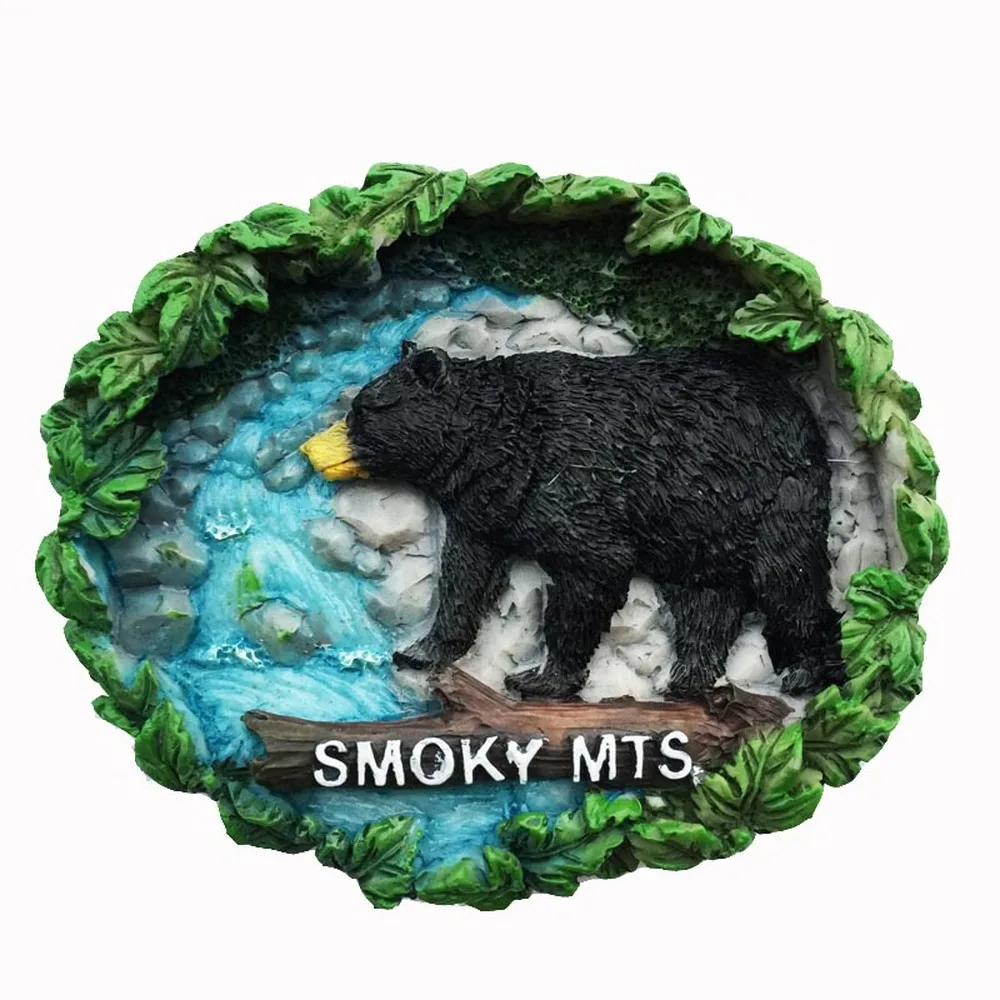

BABELEMI USA Tennessee Great Smoky Mountains National Park 3D Fridge Magnets Tourism Souvenirs Refrigerator Magnetic Stickers