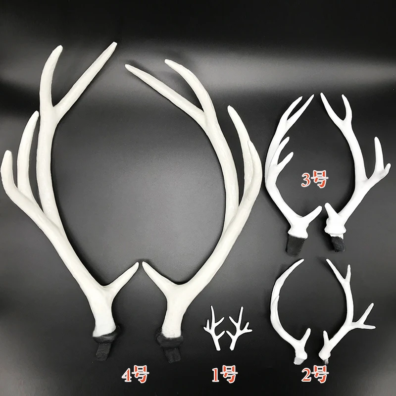 Искусственные белые оленьи рога ZILIN, Рождественские оленьи рога, сделай сам, материал для демонстрации ожерелья на голову