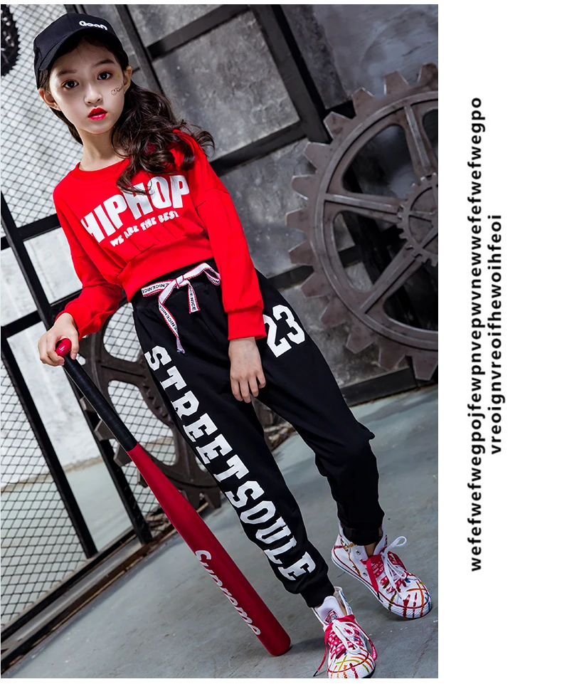 Street Dance Costumes Suit Girls_12