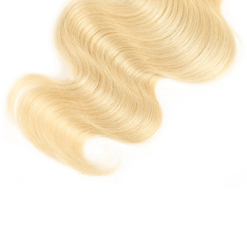 Омбре блонд пряди с фронтальными волосами KEMY бразильские объемные волнистые пряди с закрытием не Реми волосы ткет 3/4 шт. пряди для волос