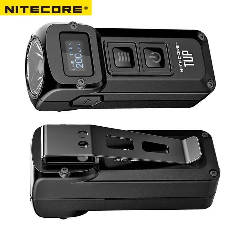 NITECORE TUP USB Перезаряжаемый мини фонарик CREE XP L HD V6 Интеллектуальный EDC фонарь с
