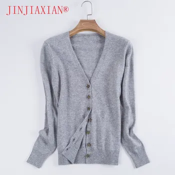 

2018 new cardigan women's long-sleeved wool cardigan sweater single-breasted loose sweater Autumn and winter wholesale