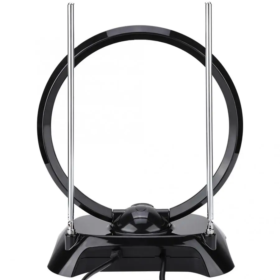 dvb-t2 antenna 38DBI High Gain Indoor Amplified Digital Receiving Antenna for TV DVB-T(Round EU Plug 100- 240V digital tv | Электроника