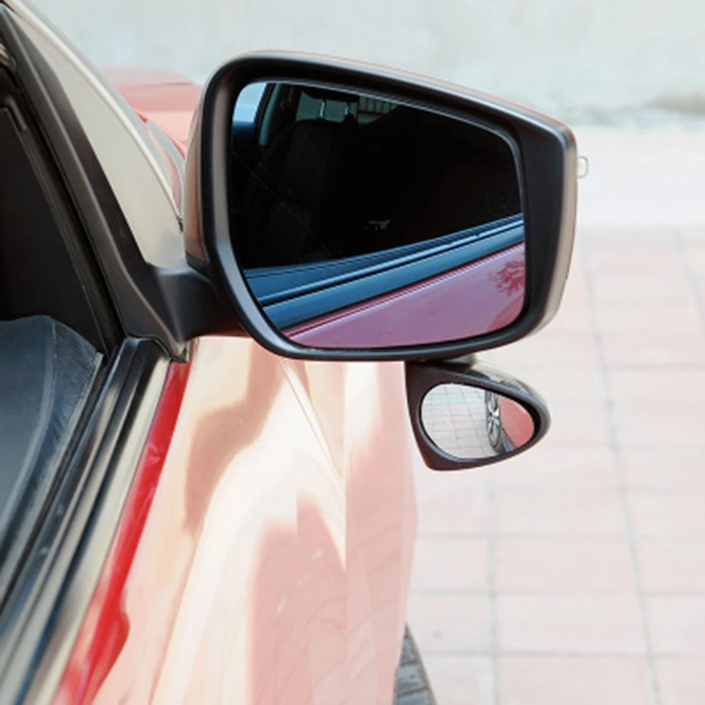

2 in 1 Car Blind Spot Mirror Wide Angle Mirror 360 Rotation Adjustable Convex Rear View Mirror View front wheel Car mirror