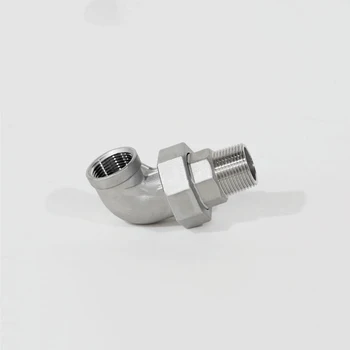 

1-1/2" BSP Male x 1-1/2" BSP Female Thread 90 Degree Elbow Union Pipe Fitting 304 Stainless Steel Connector For Water Oil Air