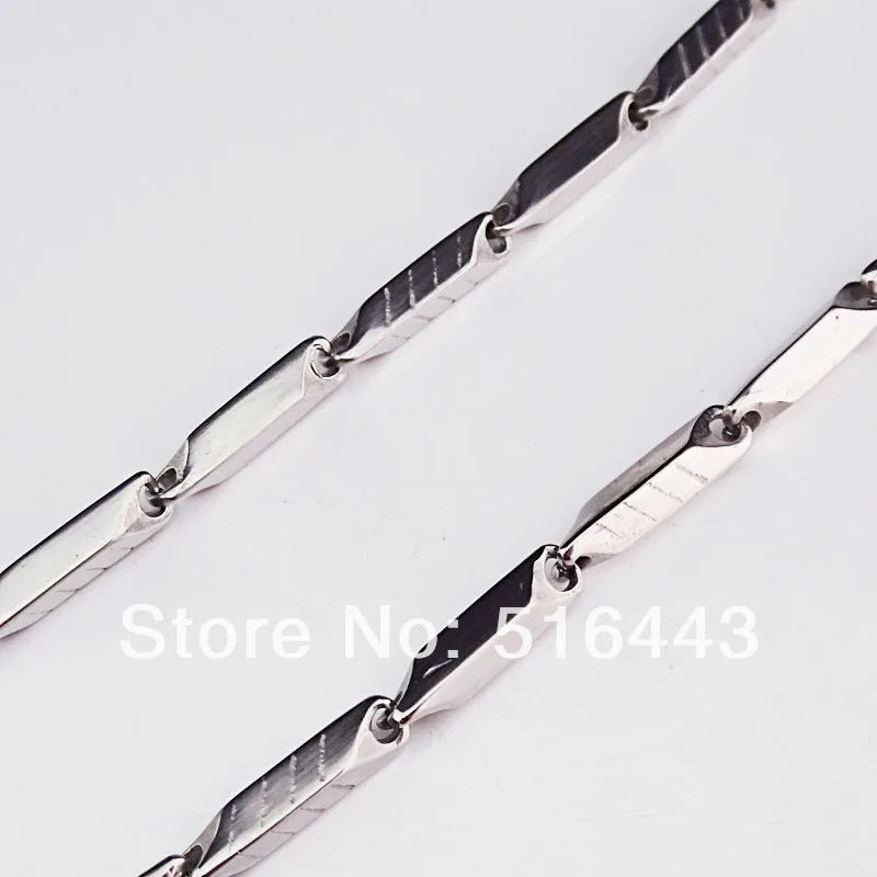 

High Quality 6pcs Top 316L Stainless Steel Women Mens Costume Twill Necklaces Fashion Jewelry Never fade A-866