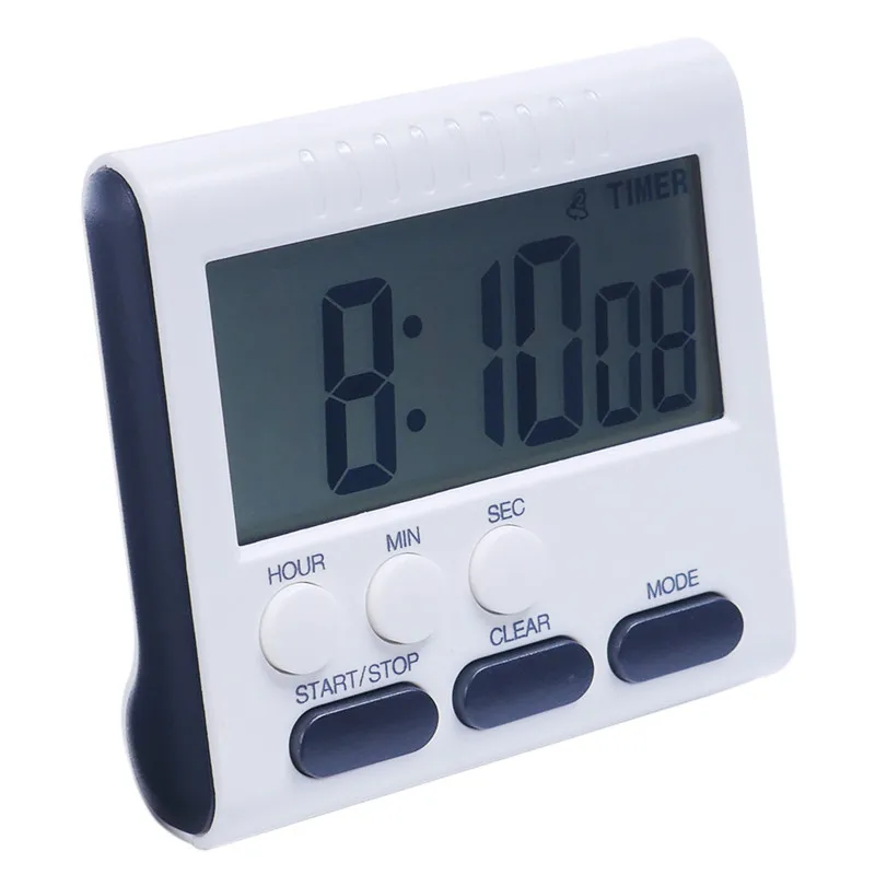 

Plastic LCD Digital Kitchen Timers Set Time Reminder Count Down Up Alarm Clock for Cooking Scheduling Studying Baking Cake Mold