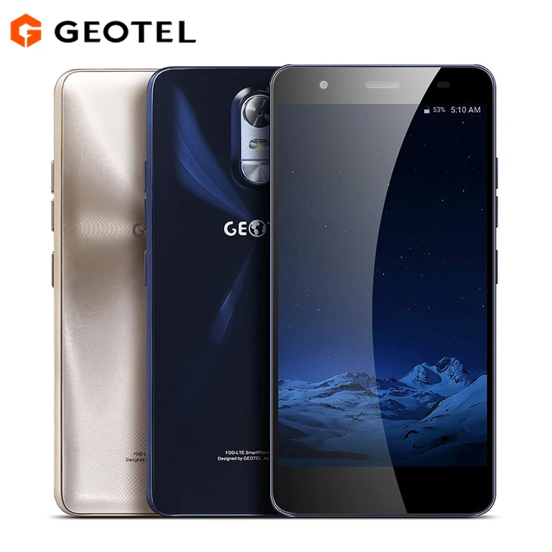 Original Geotel Note 4G LTE Mobile Phone 5.5&quotFHD 3GB RAM 16GB ROM 8MP Camera Android 6.0 MTK6737 Quad Core 3200mAh Battery GPS |