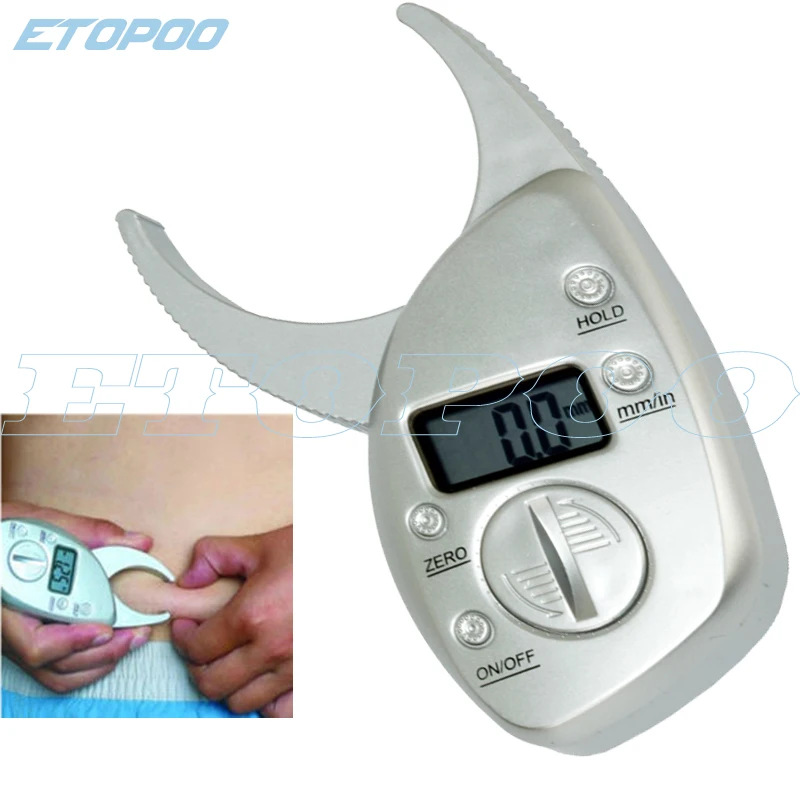 0-50 мм Цифровой штангенциркуль для жира тела skinfold Электронный штангенциркуль измеритель телесного жира
