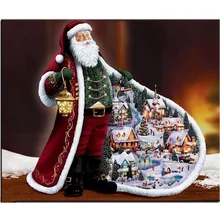 Икона Алмазная вышивка Санта-Клаус мозаика квадратный кристалл вышивка крестиком дрель 3D Алмазная живопись «сделай сам» наклейка декоративные картины