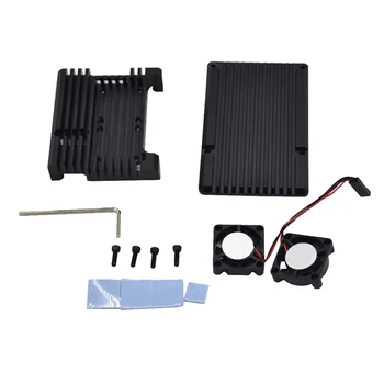 

New!Raspberry Cnc Aluminum Alloy Armor Case With Cooling Heatsink Dual Fan For Raspberry Pi 3 Model B/Pi 3 B+(Plus)